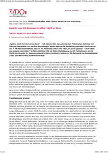 VDOE Verband der Oecotrophologen Bonn | PR-Netzwerktreffen 2009:...  1 von 2 http://www.vdoe.de/index.php?id=552&no_cache=1&tx_ttnews[tt_ne...