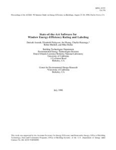 Low-energy building / Windows / Sustainable building / Sustainable architecture / Solar gain / Passive solar building design / National Fenestration Rating Council / Energy rating / R-value / Architecture / Construction / Building engineering