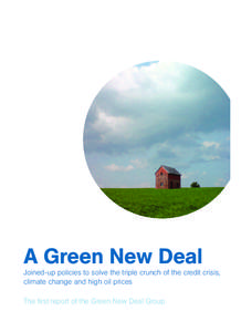 A Green New Deal  Joined-up policies to solve the triple crunch of the credit crisis,