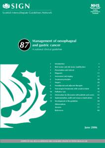 Management of oesophageal and gastric cancer