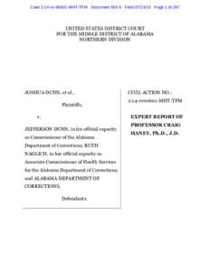 Case 2:14-cvMHT-TFM DocumentFiledPage 1 of 297  UNITED STATES DISTRICT COURT FOR THE MIDDLE DISTRICT OF ALABAMA NORTHERN DIVISION