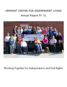 Vermont / Health / Independent living / Developmental disability / Medicine / Disability rights / Special education / New England
