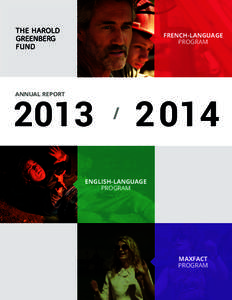FRENCH-LANGUAGE PROGRAM ANNUAL REPORT  2013