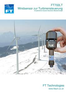 FT702LT Windsensor zur Turbinensteuerung mit patentierter Acoustic Resonance Messtechnologie FT Technologies www.fttech.co.uk