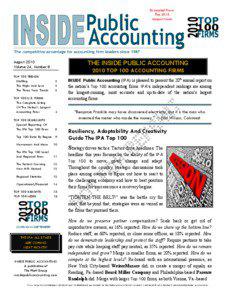 INSIDE PUBLIC ACCOUNTING / 1  TOP 100 TRENDS