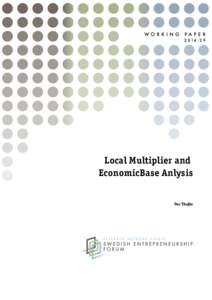 WORKI N G  PAP ER 2 014 : 2 9  Local Multiplier and