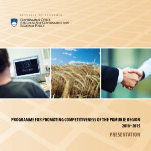 PROGRAMME FOR PROMOTING COMPETITIVENESS OF THE POMURJE REGION 2010–2015 PRESENTATION  PROGRAMME FOR PROMOTING COMPETITIVENESS OF THE POMURJE REGION