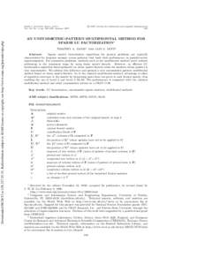 DownloadedtoRedistribution subject to SIAM license or copyright; see http://www.siam.org/journals/ojsa.php  SIAM J. MATRIX ANAL. APPL. Vol. 18, No. 1, pp. 140–158, Januaryc 1997 Society