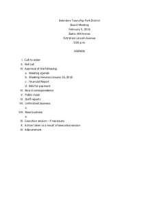 Parliamentary procedure / Meeting / Agenda / Adjournment / Minutes / Executive session