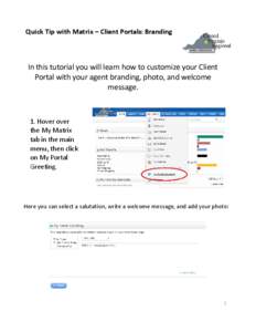 Web portal / Client portal / Portal
