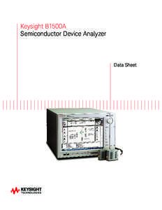 Keysight B1500A Semiconductor Device Analyzer Data Sheet  Introduction
