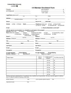 Microsoft Word - 4-H member enrollment form