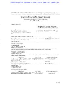 Case 2:14-cv[removed]Document 15 Filed[removed]Page 1 of 2 PageID #: 151  USDC/ATTY-001(Rev[removed],R Civ P 83.6 or LR Cr P 44.6 Statement of Visiting Attorney and Designation of Local Counsel UNITED STATES DISTRICT COU