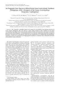 Journal of Herpetology, Vol. 41, No. 4, pp. 690–702, 2007 Copyright 2007 Society for the Study of Amphibians and Reptiles