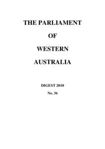 Microsoft Word - Final Parliamentary Digest 2010 Digest