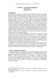 Languages of Sudan / Ancient languages / Linguistics / Meroitic language / Afroasiatic languages / Nilo-Saharan languages / Eastern Sudanic languages / Nubian languages / Semitic languages / Afro-Asiatic languages / Africa / Kingdom of Kush