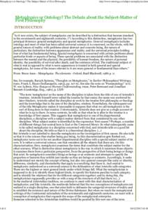 Ontology / Ancient Greek philosophers / Philosophy of science / Natural philosophy / Aristotle / Primum movens / Nature / Unmoved mover / Theophrastus / Philosophy / Metaphysics / Science