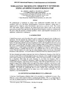 Wide-Range Microwave Frequency Synthesis Using an Offset Passive Resonator