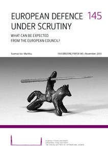 European defence under scrutiny 145  What can be expected