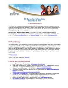 NB Career Surf e-Newsletter – Oct