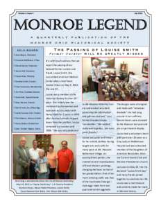 Volume 1, Issue 2  July 2013 Monroe Legend A