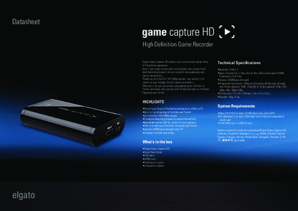 Television technology / Xbox 360 / PlayStation / Power Architecture / HDMI / High-definition television / 1080p / Elgato / PlayStation 3 / Computer hardware / Electronic engineering / Television