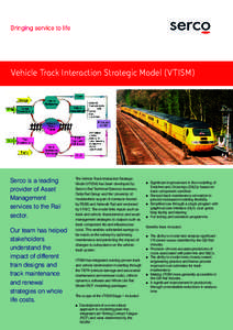 Vehicle Track Interaction Strategic Model (VTISM)  Serco is a leading provider of Asset Management services to the Rail