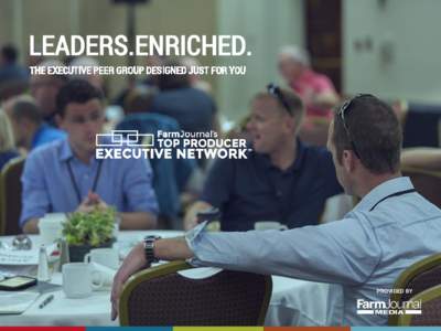 LEADERS.ENRICHED. THE EXECUTIVE PEER GROUP DESIGNED JUST FOR YOU PROVIDED BY  1