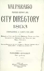 Valparaiso, Indiana city directory