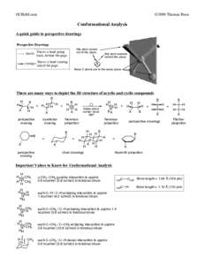 OCHeM.com  ©1999 Thomas Poon Conformational Analysis A quick guide to perspective drawings