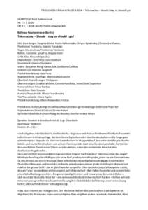 PRESSEDOSSIER AUAWIRLEBEN 2014 – Telemachos – should I stay or should I go DAMPFZENTRALE Turbinensaal MI 7.5. | 20:00 DO 8.5. | 20:00 anschl. Publikumsgespräch Ballhaus Naunynstrasse (Berlin)