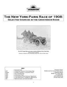 The New York-Paris Race of 1908: Selected Sources in the Grosvenor Room