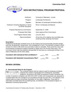 North Central Association of Colleges and Schools / University of Nebraska–Lincoln / Massachusetts / Boston Architectural College / Lincoln /  Nebraska / Universal Networking Language / Nebraska / Association of Public and Land-Grant Universities / Committee on Institutional Cooperation