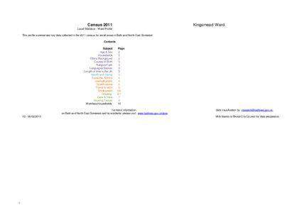 Census[removed]Kingsmead Ward