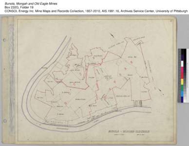 Bunola, Mongah and Old Eagle Mines Box 232G, Folder 19 CONSOL Energy Inc. Mine Maps and Records Collection, [removed], AIS[removed], Archives Service Center, University of Pittsburgh 