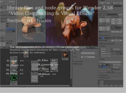 library files and node groups for Blender 2.58 