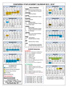 Microsoft Word - Chaparral Star Academy Calendar