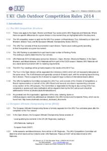 Page 1 of 11 - Printed on[removed]at 14:48  UKU Club Outdoor Competition Rules 2014