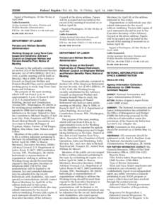 United States Department of Labor / Pension / Office of Management and Budget / Government / Finance / Economics / Phyllis Borzi / Employee Retirement Income Security Act / Employment compensation / Employee Benefits Security Administration