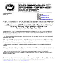 United States Conference of Mayors / Michael Nutter / Local government in the United States