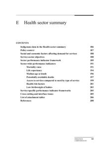 Actuarial science / Statistics / Science / Infant mortality / Public health / Indigenous Australians / Mortality rate / Demographics of Australia / Age adjustment / Demography / Population / Epidemiology