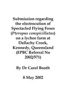 Microsoft Word - Example public submission on a referral under the EPBC Act - 8 May 2002.doc