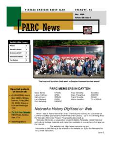 PARC MEMBERS IN DAYTON • ! 