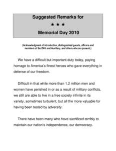 Microsoft Word - SP[removed]Memorial Day.doc