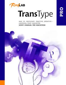 TransType Pro for Macintosh User Manual