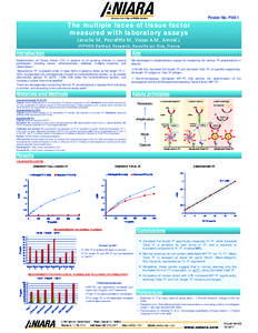 Poster No. P04-1  The multiple faces of tissue factor measured with laboratory assays Laroche M., Peyrafitte M., Vissac A.M., Amiral J. HYPHEN BioMed, Research, Neuville sur Oise, France