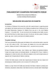 Endocrinology / International Diabetes Federation / Diabetes mellitus type 1 / Non-communicable disease / Diabetes mellitus / Gestational diabetes / Diabetes management / Diabetes Australia / American Diabetes Association / Diabetes / Endocrine system / Health