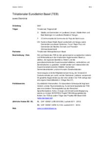 Version[removed]FB 8 Trinationaler Eurodistrict Basel (TEB) sowie Districtrat