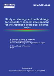 NUMO-TRStudy on strategy and methodology for repository concept development for the Japanese geological disposal project