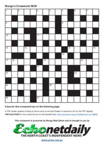 Crosswords / Cryptic crossword